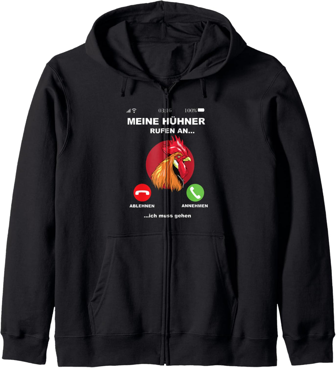 Meine Hühner rufen an - Bauern Hühnerstall Landwirt Huhn Kapuzenjacke