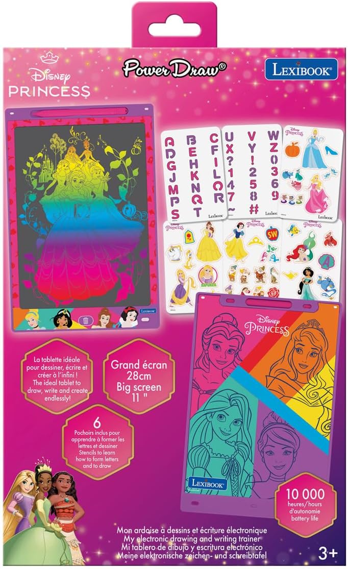 Lexibook, Disney Prinzessinnen, Zaubertafel, Künstlerisches und Kreatives Spielzeug für Jungen und M