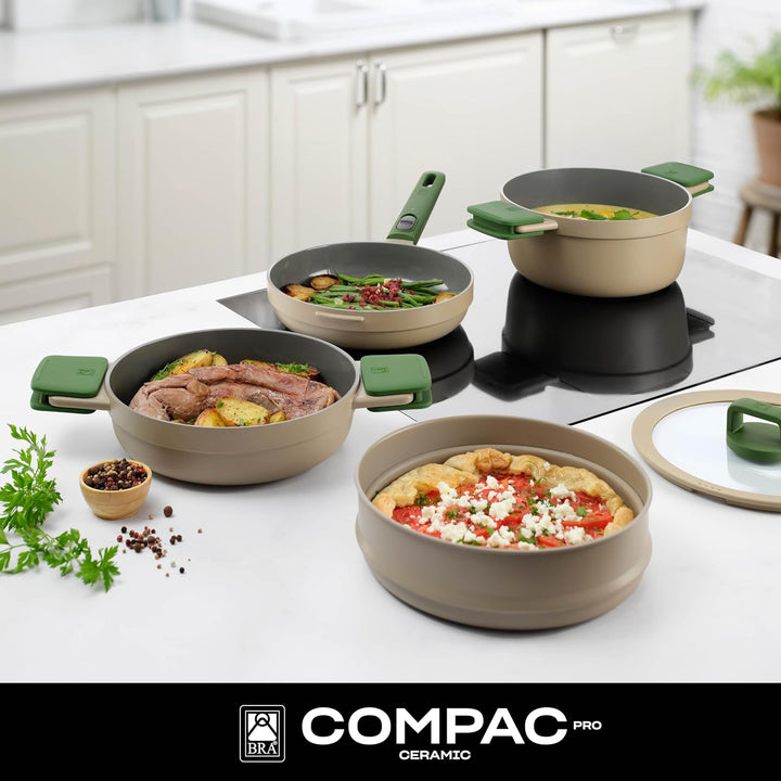 BRA Compac Pro Ceramic | Kochgeschirrset, Aluminiumguss