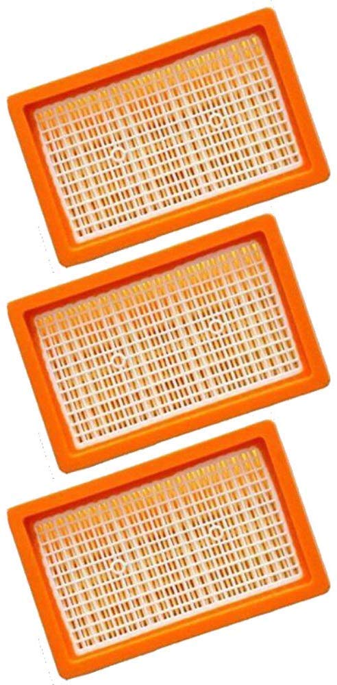 3x Flachfaltenfilter für Kärcher Mehrzwecksauger und Nass-/ Trockensauger MV4 + MV5 + MV6 + WD4 + WD