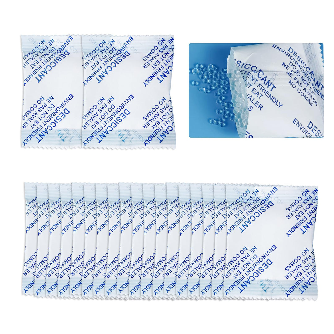 20g x 20 Stück Trockenmittel Silica Gel, Lebensmittelechtem Kieselgel Trockenmitte, Trocknungsmittel