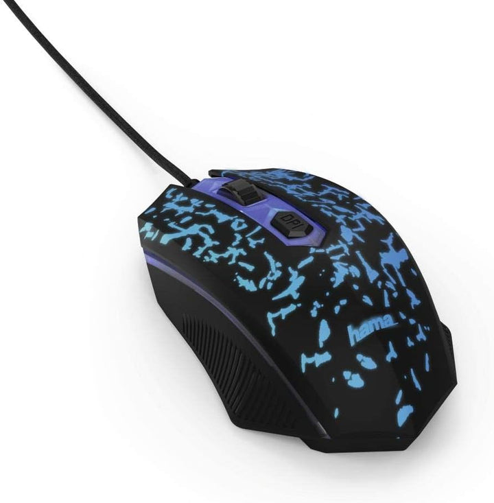 Hama Gaming Maus für PC BL!NG2 (3200dpi, 125Hz USB-Signal, kabelgebunden, hohe Leistung, LED, PC und
