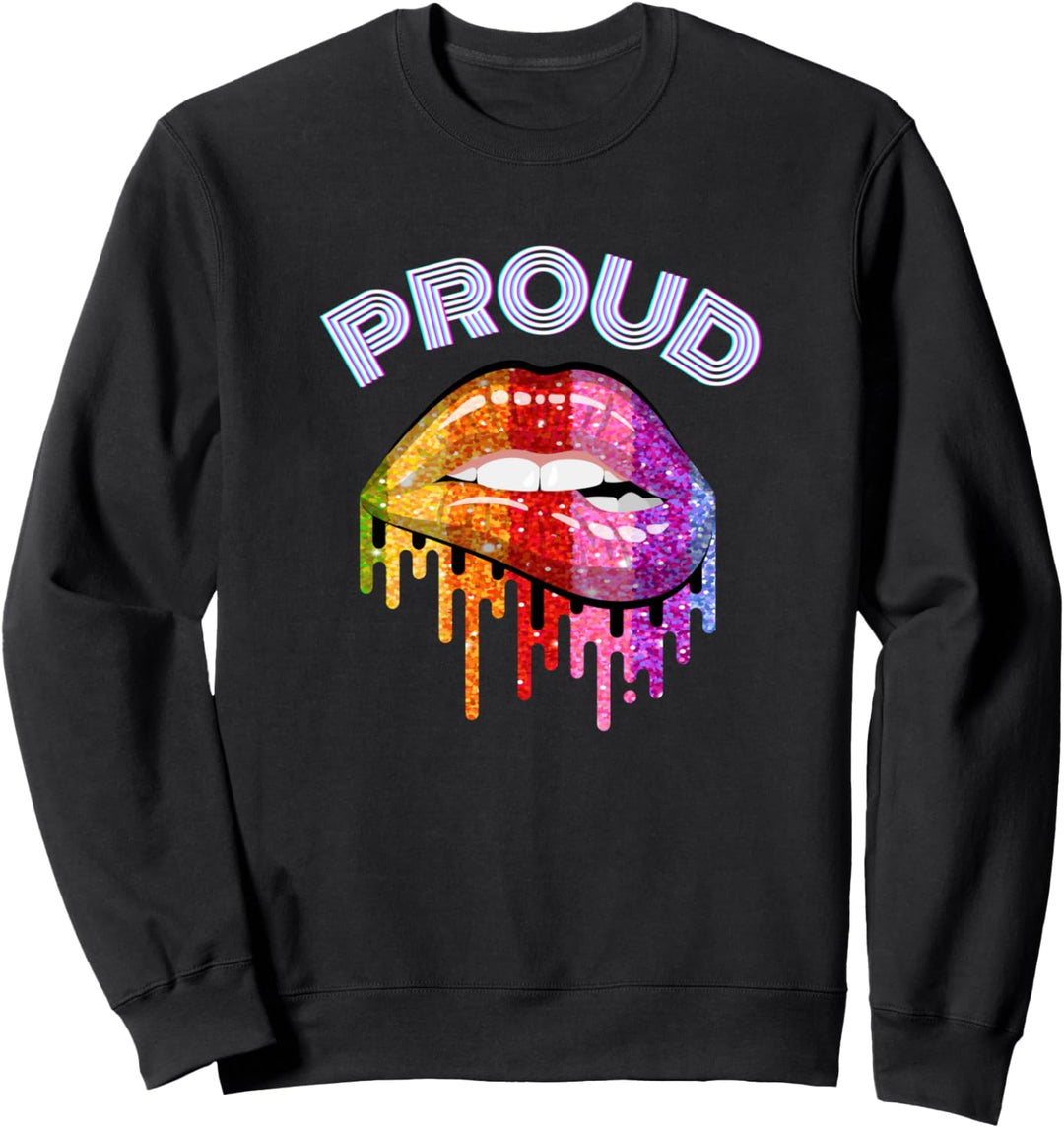 LGBT Pride Proud Rainbow Lips Sweatshirt