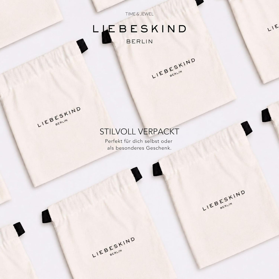 LIEBESKIND BERLIN Basic Damen Armband – Edelstahl-Armband in Silber, Gold, Roségold & Schwarz – cool