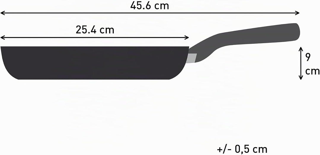 Tefal Nordica Edelstahl-Keramikpfanne 24 cm, Antihaftversiegelung, integrierter Thermo-Signal Temper