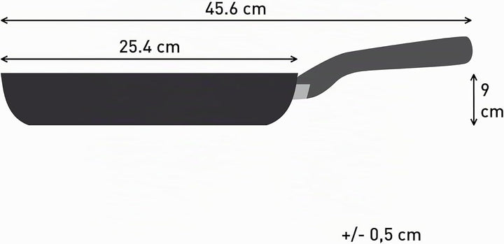 Tefal Nordica Edelstahl-Keramikpfanne 24 cm, Antihaftversiegelung, integrierter Thermo-Signal Temper