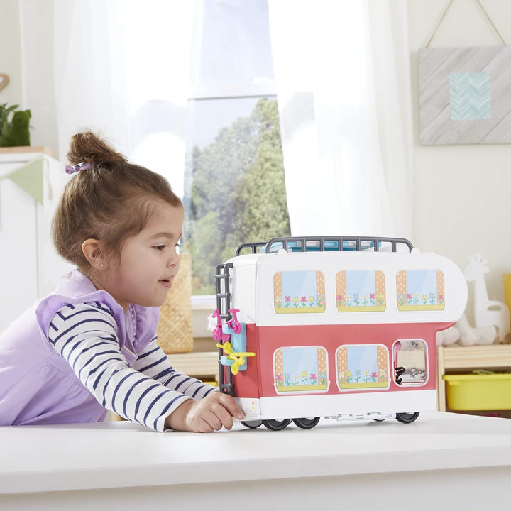 Peppa Pig Adventures, Family Motorhome Preschool Toy, Vehicle to RV Playset, Plays Sounds and Music,