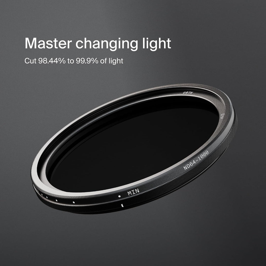 Urth 95 mm Variabler Graufilter ND64-1000 (6-10 Stop) ND Filter (Plus) 95mm, 95mm