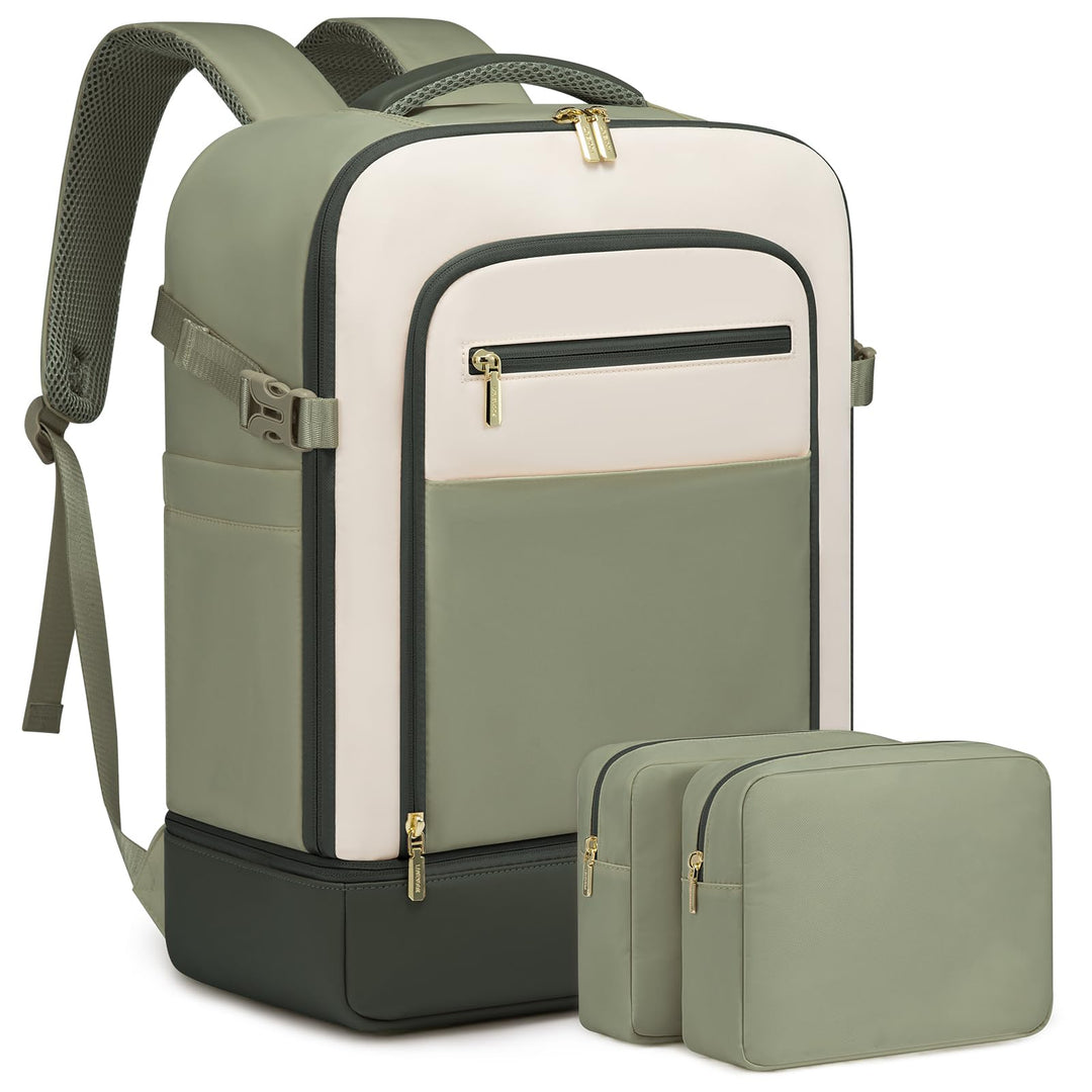 LOVEVOOK Handgepäck Reiserucksack mit separatem Schuhfach, 50L Rucksack Damen Gross mit Nass- und Tr