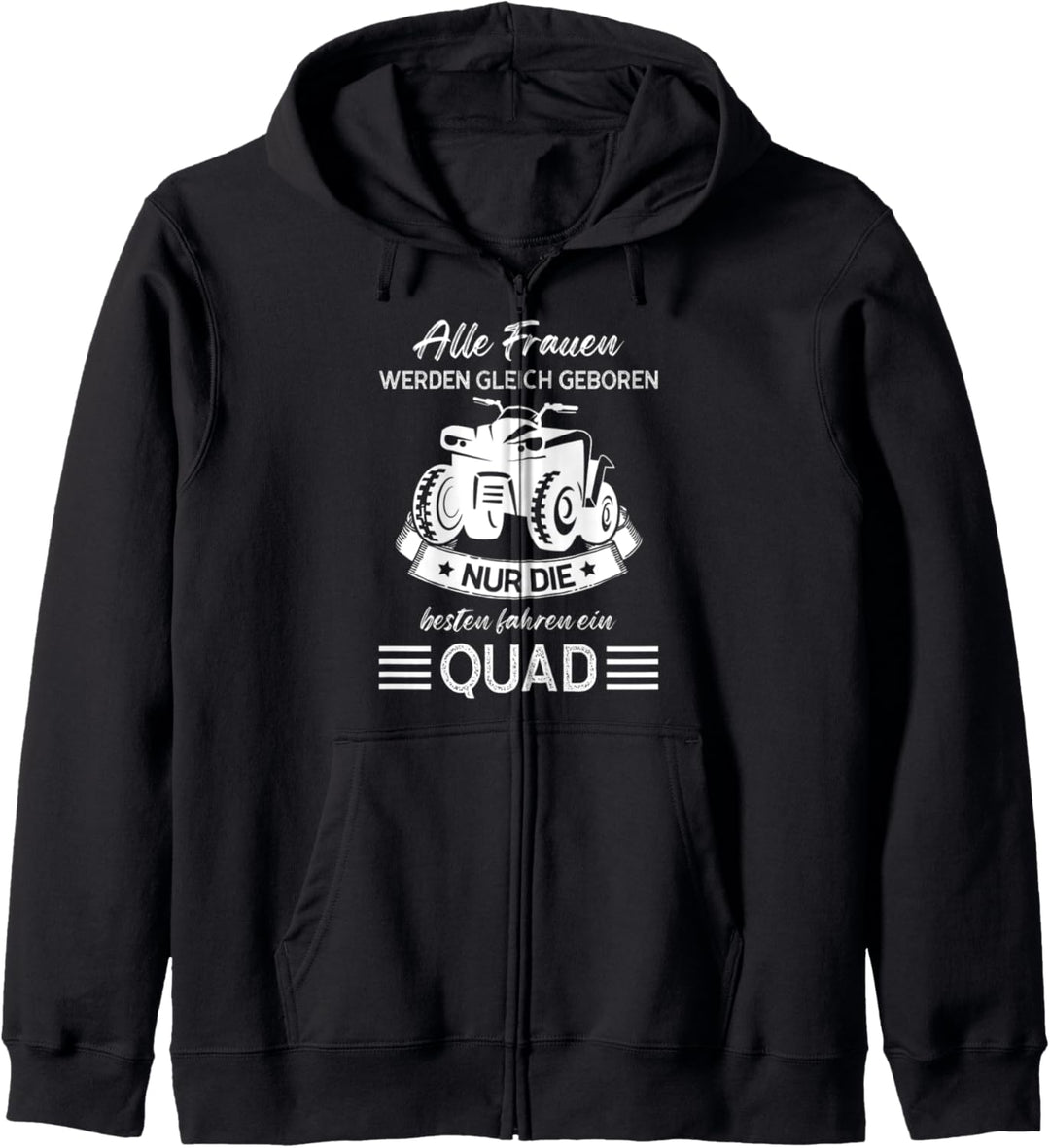 Quad Quad Fahrerin Motorcross Kapuzenjacke