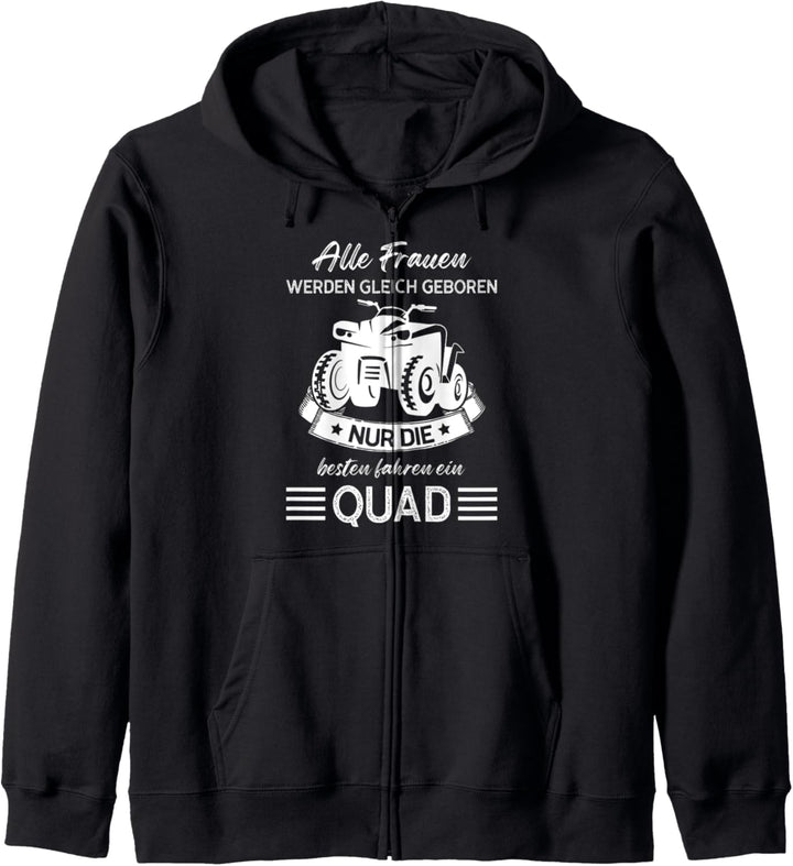 Quad Quad Fahrerin Motorcross Kapuzenjacke