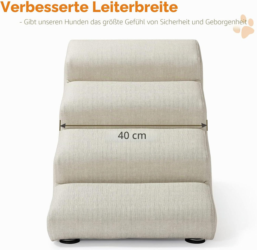 Senneny Hundetreppe aus Kunstleder, wasserdicht, Kratzfest, mit hochdichtem Schaumstoff und abnehmba