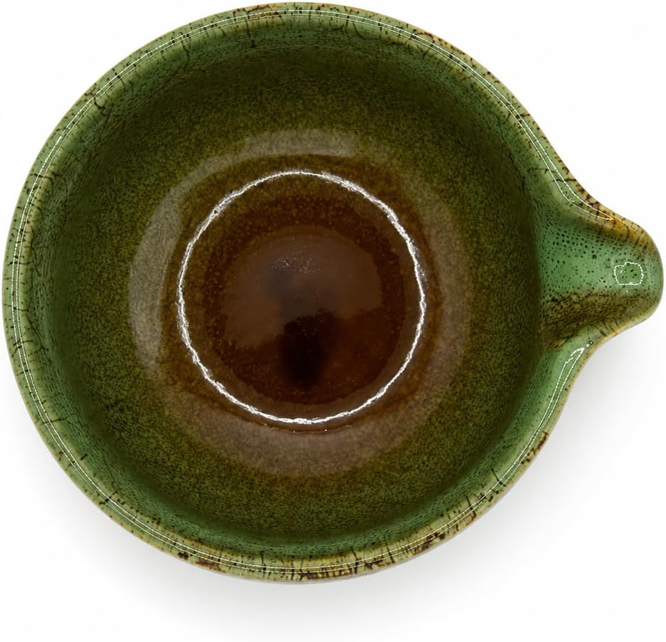 Matcha Set Handgedrehtes Macha Tea Set mit Bambus Matcha Besen, Keramik Matcha Schale, Löffel und Ha