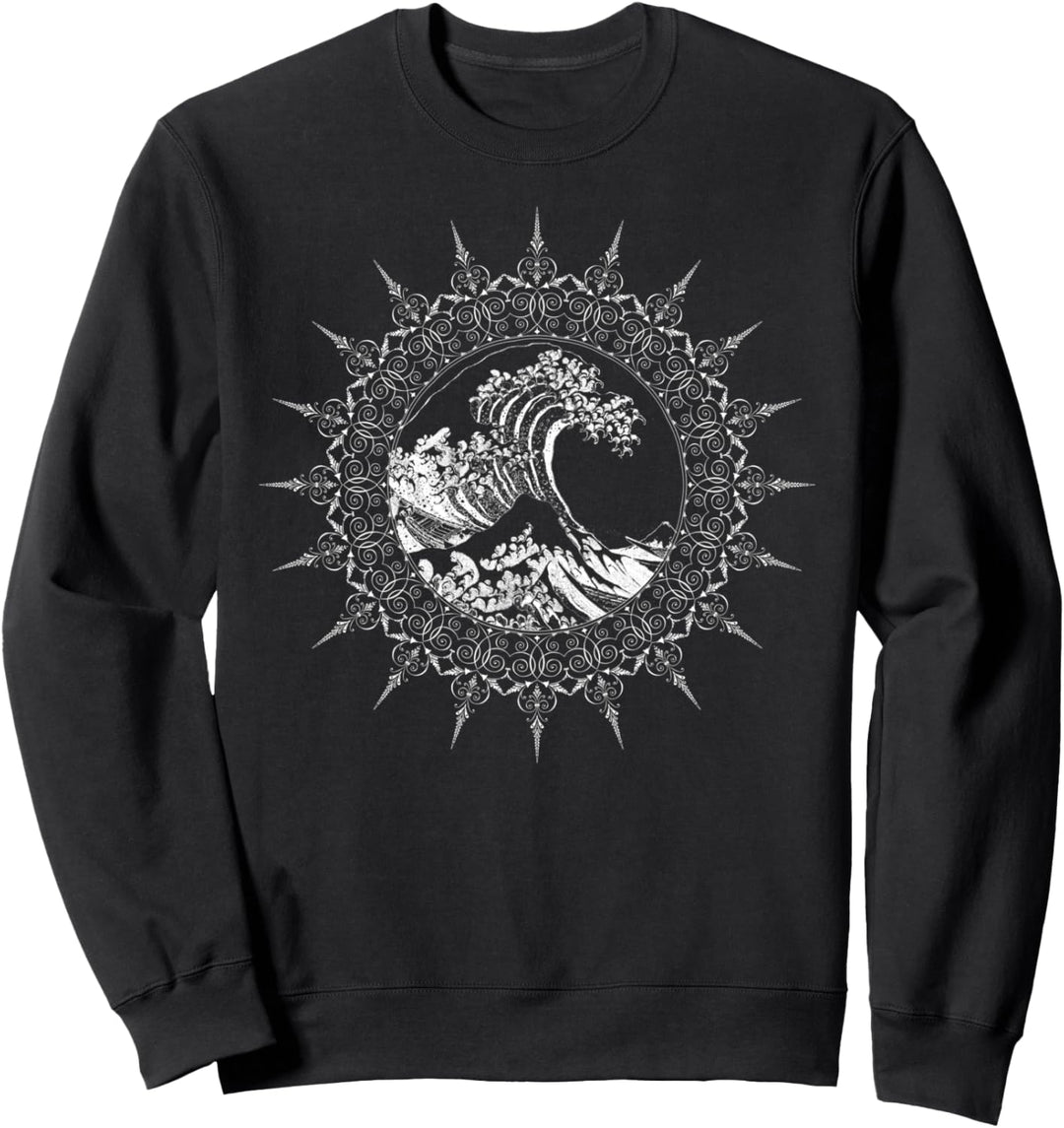 Berühmte Klassische Japanische Kunst Die Grosse Welle Hokusai Sweatshirt
