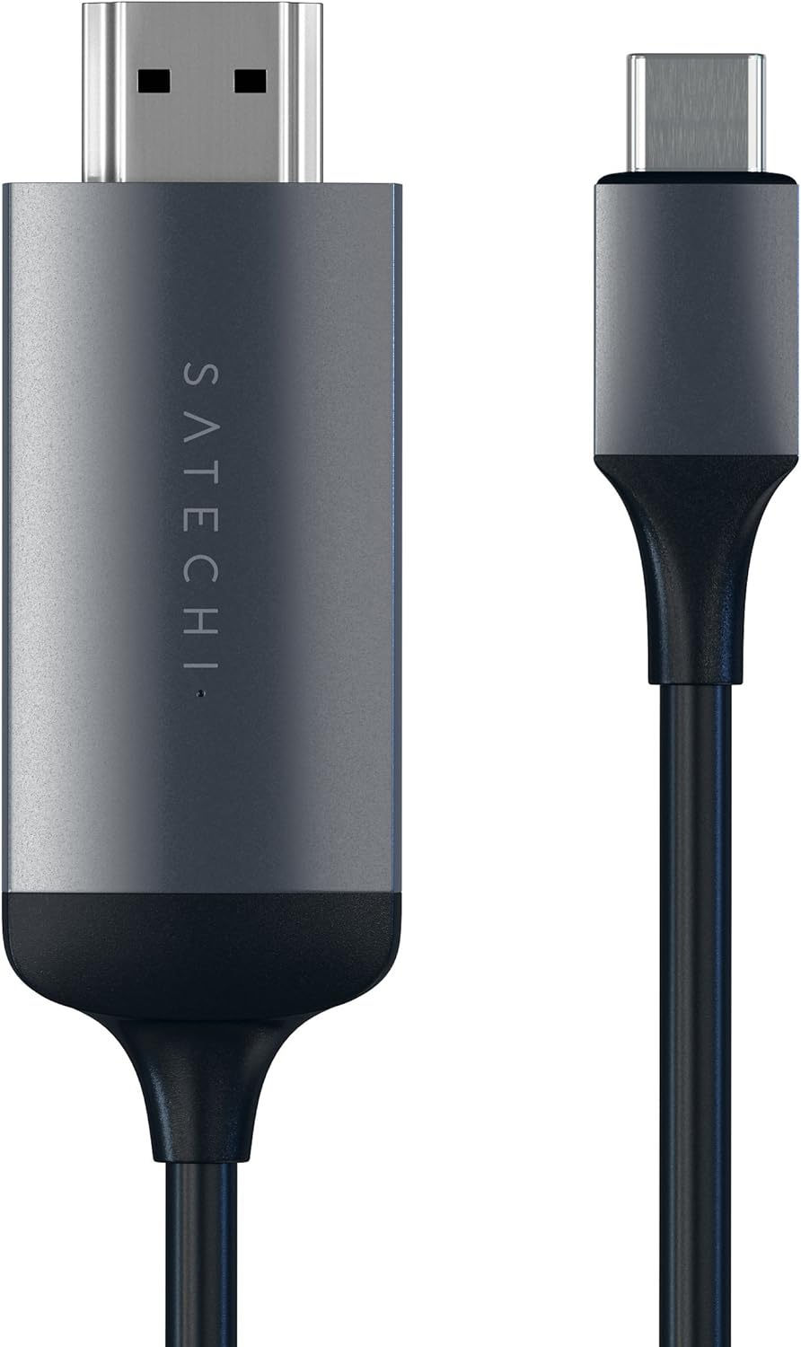 SATECHI Aluminium USB-C auf HDMI Kabel, 4K 60Hz, für MacBook Pro, Air M2, M1, iPad Pro, Air M2, M1,