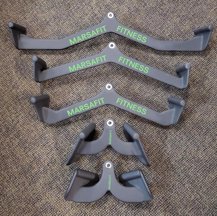 Home Gym Fitness Rowing T-bar V-bar Pulley Cable Machine Attachments Bicep Curl Tricep LAT pulldown