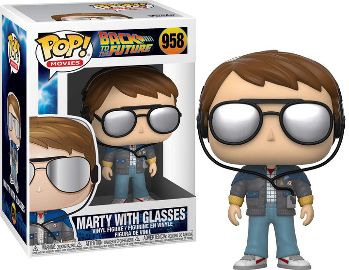 Funko Pop! Movie: Back to The Future - Marty McFly with Glasses- Vinyl-Sammelfigur - Geschenkidee -