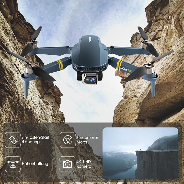 800 Meter Reichweite Drohne mit Kamera 4K – 84 Minuten Flugzeit, WiFi FPV faltbare Quadrocopter, bür