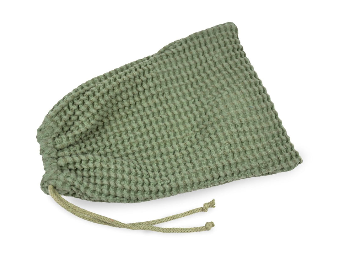 beties - PUR.NATURE - Sauna Kühlbeutel ca.16x25 mit Zugband; PREMIUM-Halbleinen Qualität (europäisch