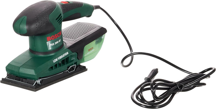 Bosch Home and Garden Bosch PSS 200 AC Schwingschleifer Schwarz, Grün 200 W - Bandschleifmaschinen (