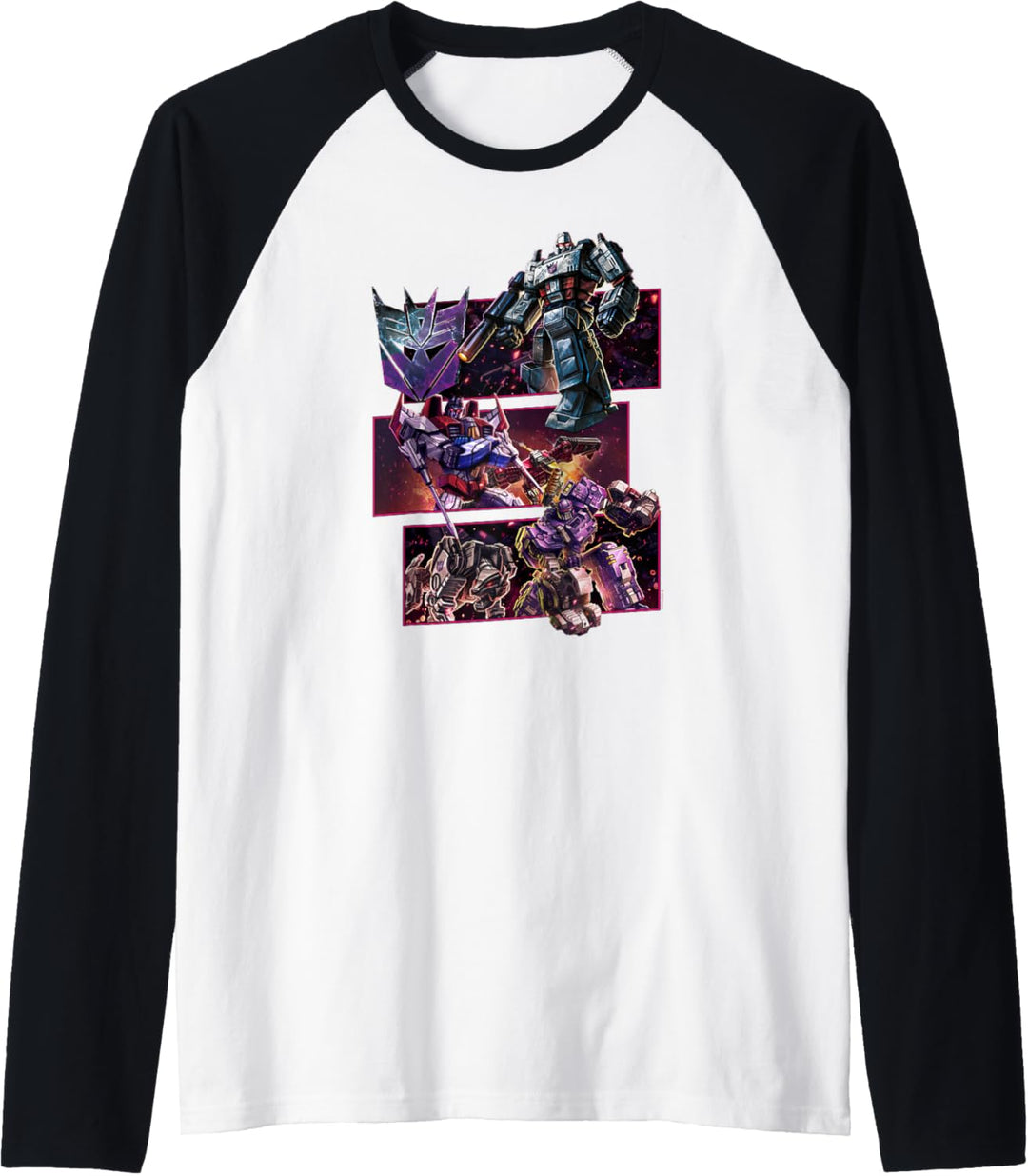Transformers: War For Cybertron Decepticon Panels Raglan