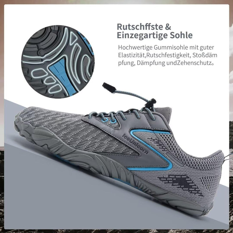 IceUnicorn Barfussschuhe Herren Damen Breite Traillaufschuhe Zehenschuhe Traillaufschuhe Unisex, 41