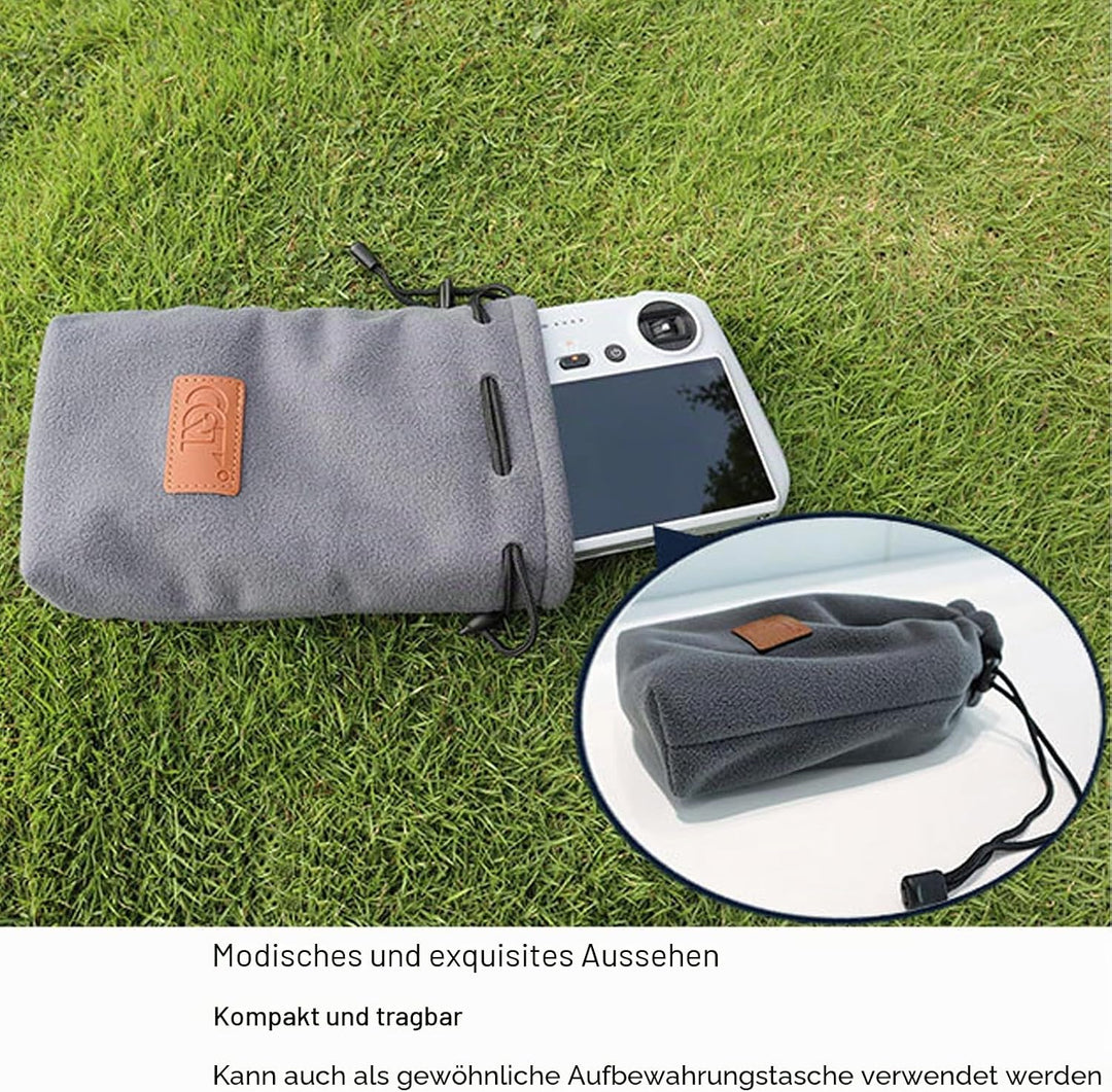 Gdraco Mini3 Tragetasche, Kompakter Case für DJI Mini 3 Pro, Flanell-Tasche Organizer, Drohnenzubehö