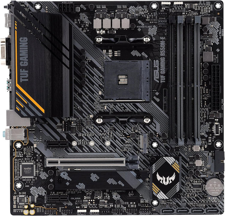 ASUS TUF Gaming B550M-E Gaming Mainboard Sockel AM4 (micro-ATX, Ryzen, PCIe 4.0, 2x M.2, 1Gbit/s Eth