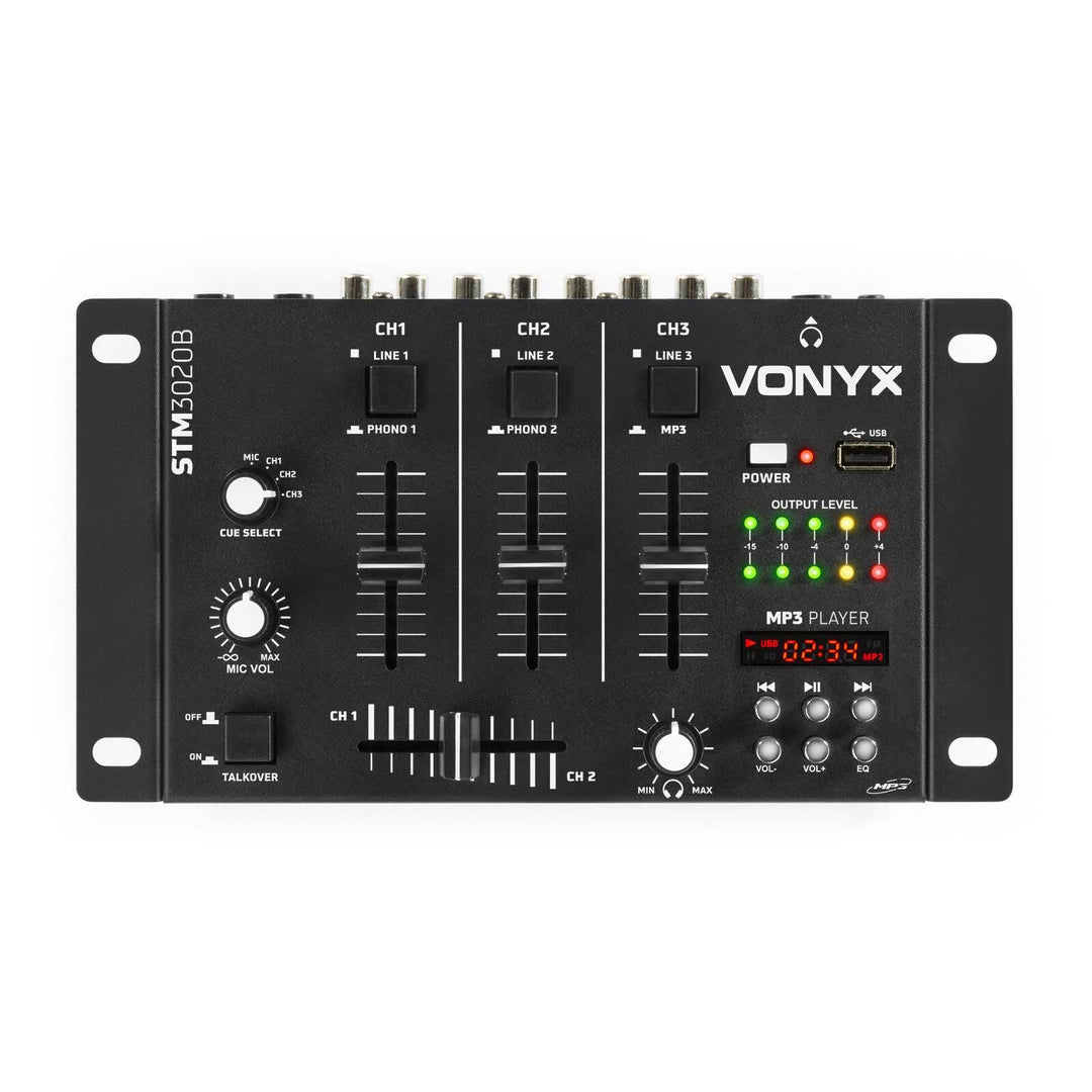 SkyTec STM-3020 4-Kanal-Mischpult mit USB und MP3