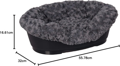 Karlie Bezug Pet Bed Cuddly grau Passend für Domus 60 cm L 70 x B 47 x H 22 cm grau, L 70 x B 47 x H