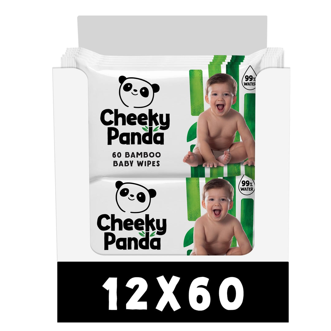The Cheeky Panda Baby Feuchttücher Bambus | 720 Eco Tücher | Sanft Und Weicher | Baby Erstausstattun