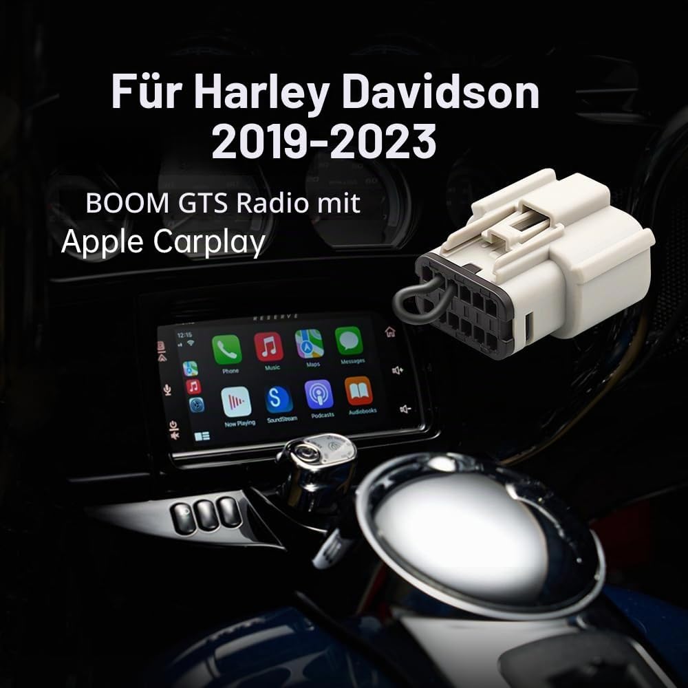 Carplay2air Apple Car Play Jumper Plug for 2019-2023 Harley Davidson Road Glide or Street Glide with