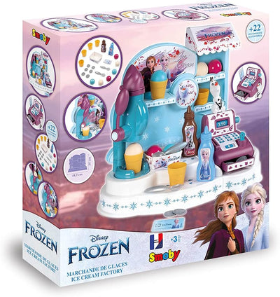 Smoby - The Snow Queen - Eishändler - Kind Recorder - 22 Zubehör + 1 Figur Olaf