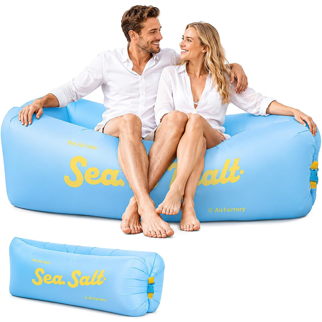 Aufblasbare Couch, Airlounge, Strandliege Aufblasbar, Camping Sofa Aufblasbar, LuftSofa, Tragbar Inf