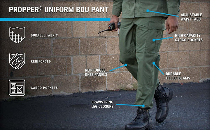 Propper Herren Hosen Uniform BDU Trouser XS Khaki, XS Khaki