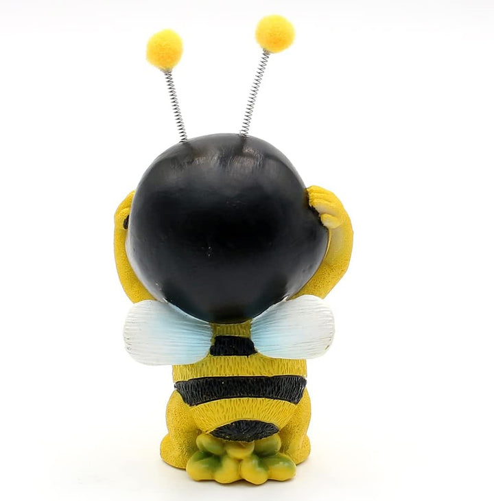 Dekohelden24 Dekofigur Bienen 3er Set, Motiv: Nicht sehen, Nicht hören, Nicht sprechen, Gartendeko,