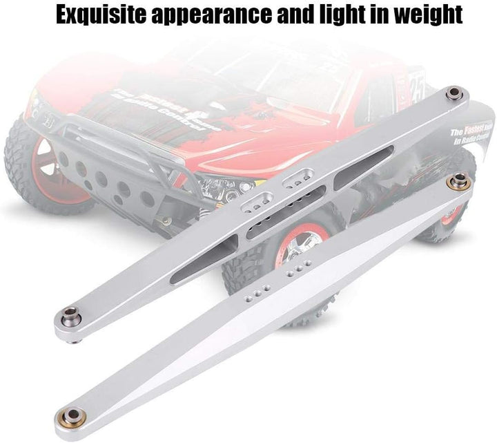 Dilwe 2Pcs Aluminiumlegierung hintere gerade Arme für TRAXXAS UDR Fernbedienung Kurzkurs LKW Modell