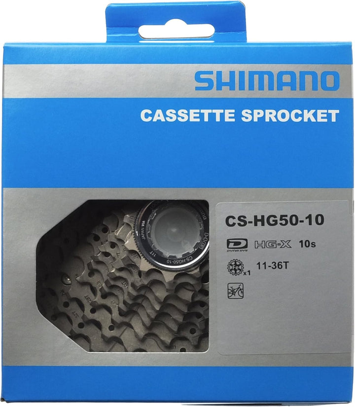 SHIMANO CS-HG50 // 10-Fach Kassette (11-36 Zähne) Schwarz, Schwarz