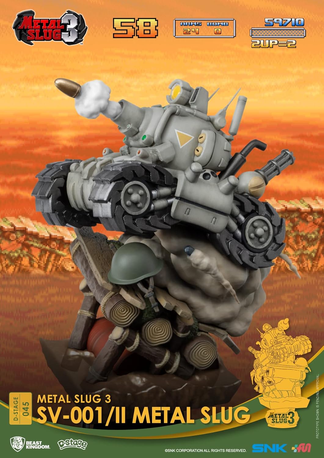 Beast Kingdom - Metallschnecke 3 - SV-001 II Metallschnecke D-Stage 6 Statue