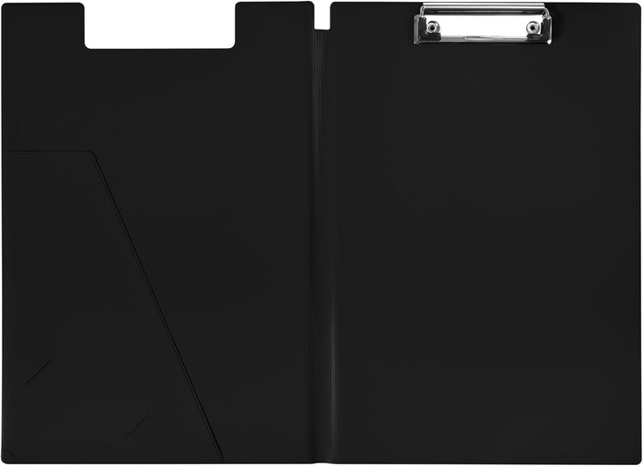 Heidemann Aufklappbare Klemmbrettmappe DIN A4 Plus Photodruck, 11100000 (Schwarz 5er Set), Schwarz 5