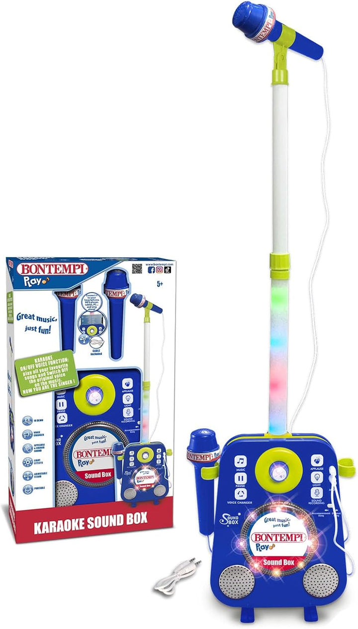 Bontempi | SoundHub - Sound Box mit 2 Mikrofonen und verstellbaren Positionen für beeindruckende Per