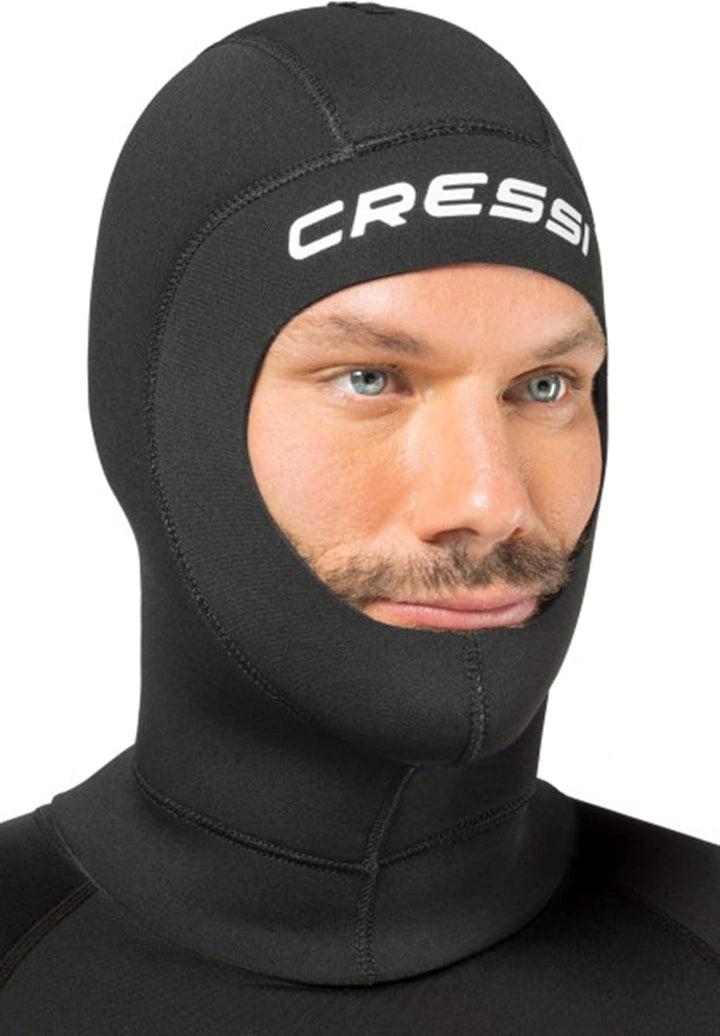 Cressi Solo Hood 5mm Neopren Kapuze klein schwarz Schwarz S, Schwarz S