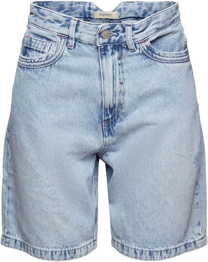 ESPRIT Damen Jeans-Shorts 34 903/Blue Light Wash, 34 903/Blue Light Wash