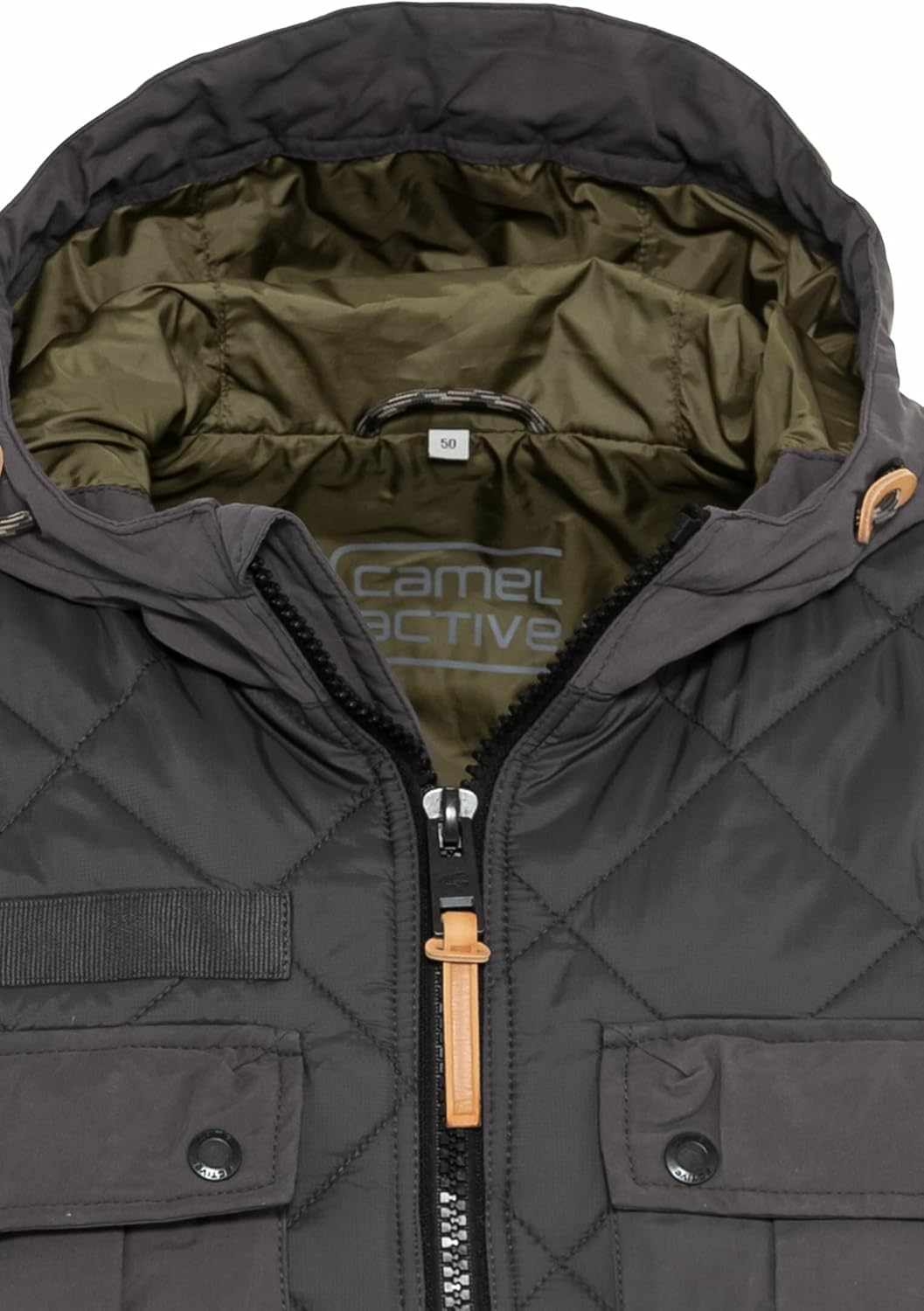 camel active Herren 430610/7U99 Jacke 52 Grau, 52 Grau