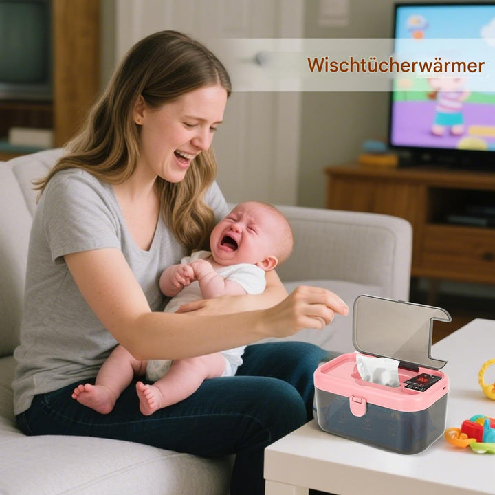 Baby Feuchttuchwärmer,Feuchttuchwärmer mit Spenderfunktion und LED-Beleuchtung für den Hausgebrauch