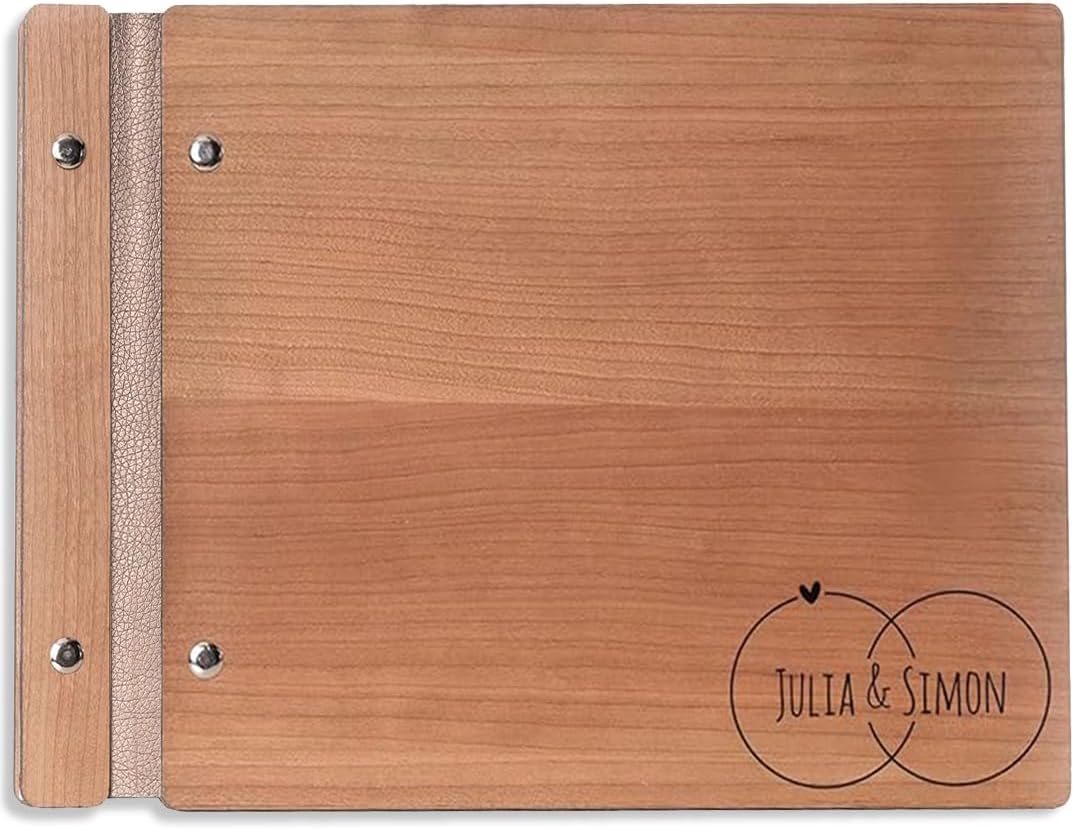Hochzeitideal – Personalisierbares Gästebuch Hochzeit Adri E14 mit 40 Seiten I Hochzeit Gästebuch au