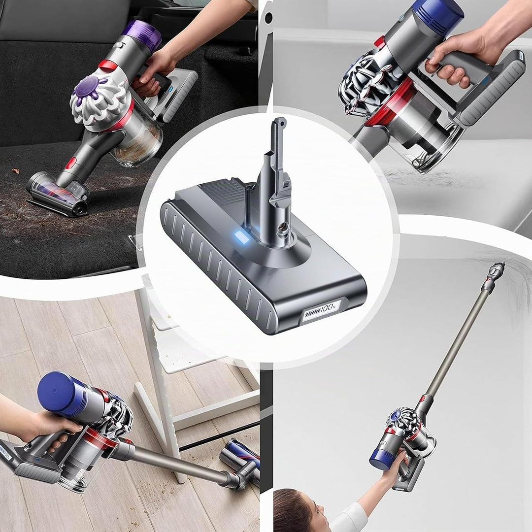 V8 Akku 8000mAh, Powtree Ersatzakku für Dyson SV10 Kompatibel für Dyson V8 Absolute Animal Fluffy Mo