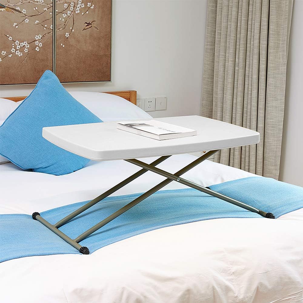 Klapptisch, Campingtisch, 76 cm, Tisch, Picknicktisch, mit höhenverstellbar, 50/62/74 cm, für Garten
