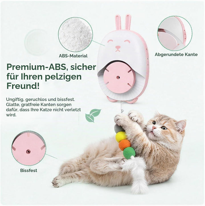 Rain smaller Interaktives Katzenspielzeug für Wohnungskatzen, Automatisches Hängendes Katzenspielzeu