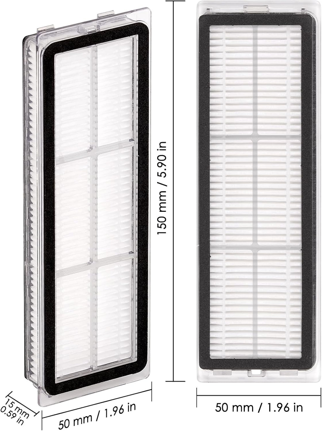 (12 Stück) HEPA Filter für Dreame L10s Ultra, L10s Pro, L10 Ultra, Z10 Pro, S10, S10 PRO, S10 PLUS,